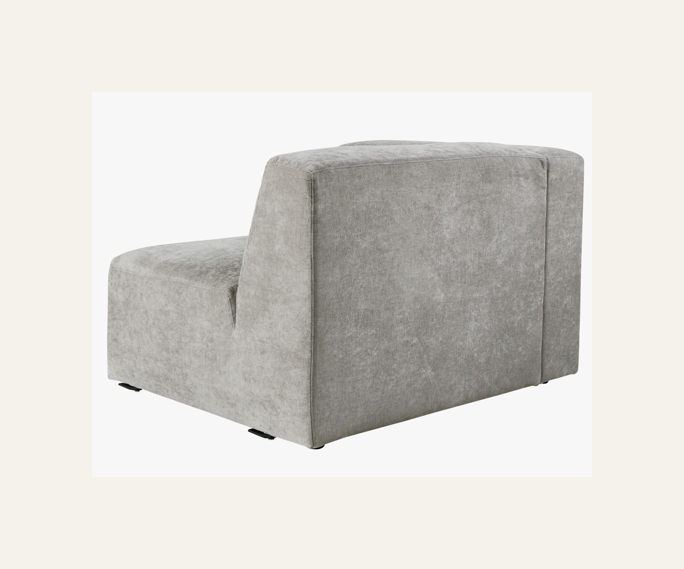 Moduulisohvaosa 1,5-istuttava käsinoja vasen harmaa - 5