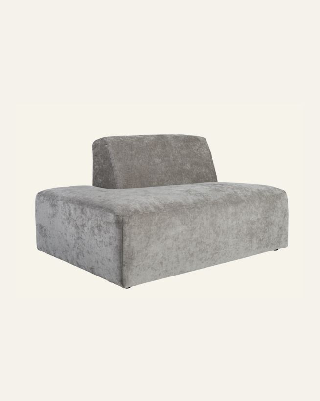 Moduuli avoin pää vasen harmaa - 134x93x73 cm harmaa - 1