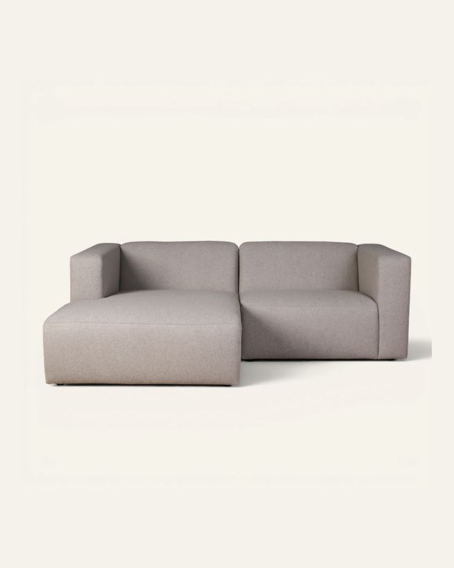 Moduulisohva 2 osaa, divaani vasen beige - 224x154x73 cm beige - 1
