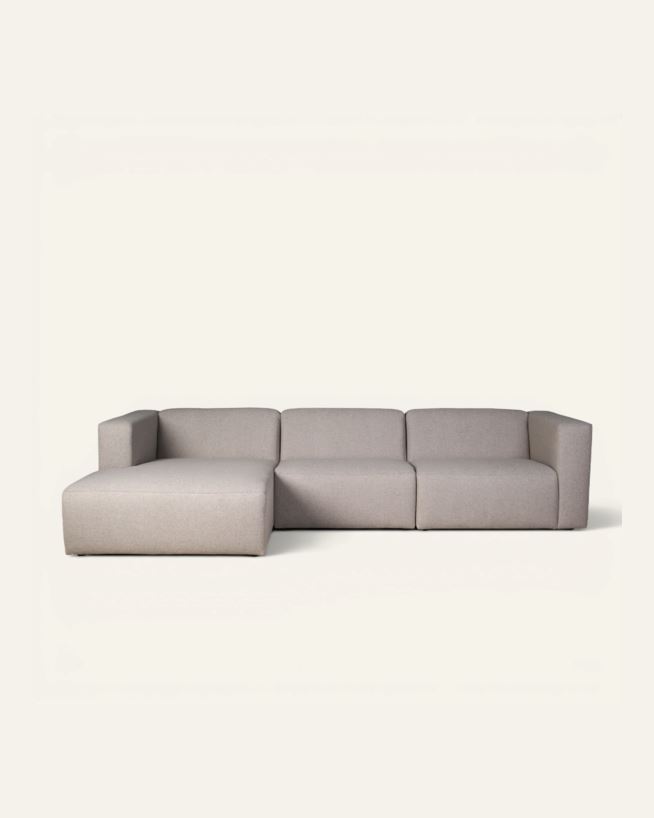 Moduulisohva 3 osaa divaani vasen beige - 314x154x73 cm beige - 1