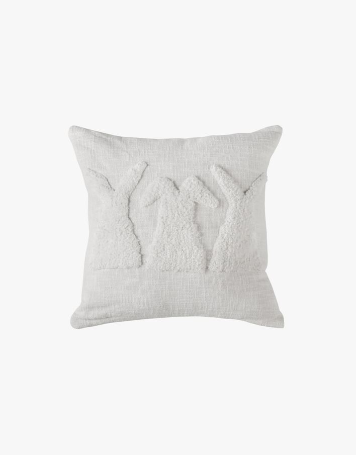 Koristetyynynpäällinen valkoinen - 45x45 cm valkoinen - 1