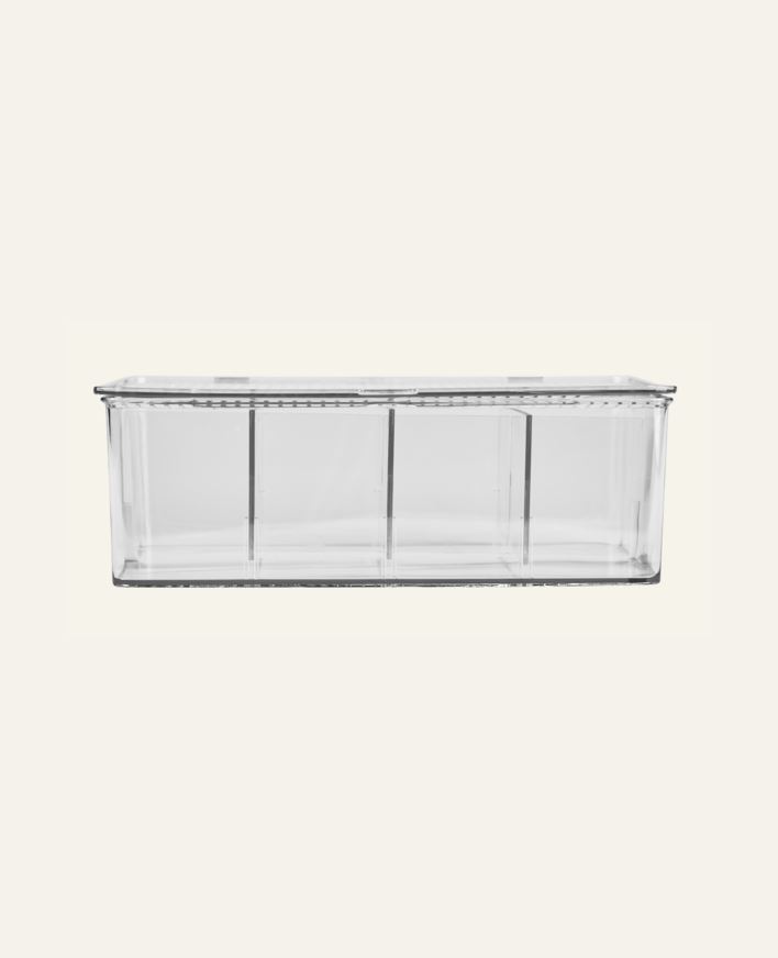 Säilytyslaatikko läpikuultava - 17,3x27,5x9,5 cm läpikuultava - 1