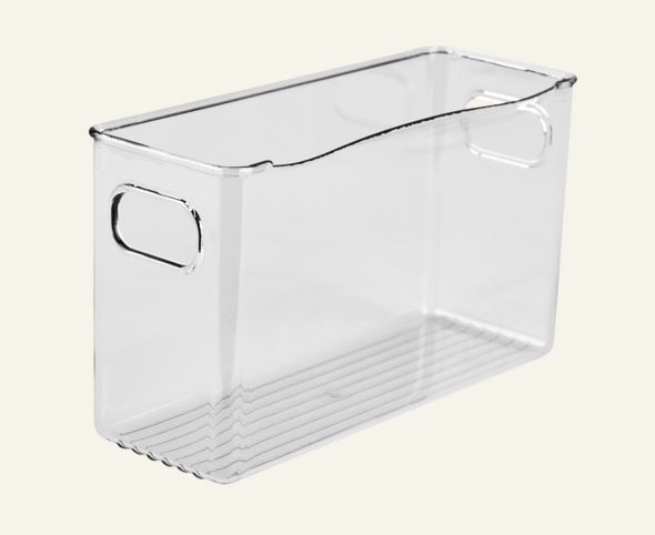 Kapea säilytyslaatikko läpikuultava - 10