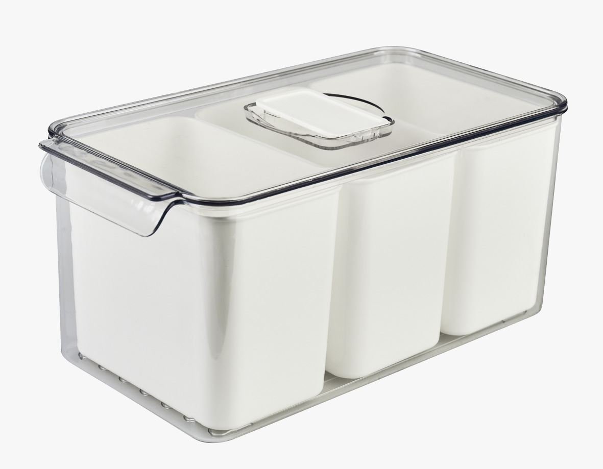 Säilytyslaatikko luonnonvalkoinen - 4