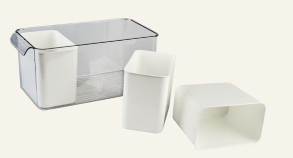 Säilytyslaatikko luonnonvalkoinen - 5