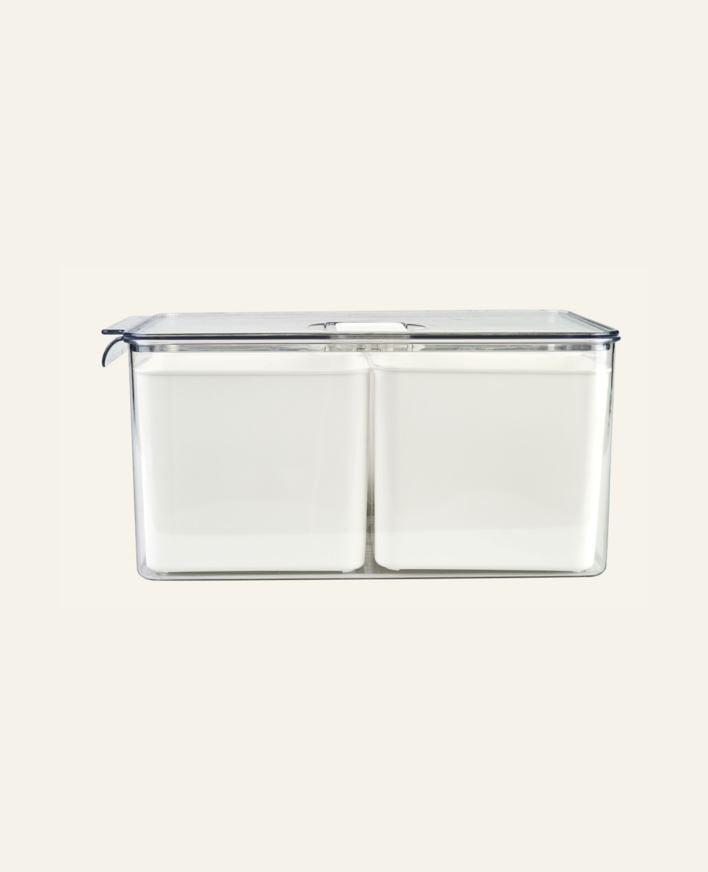 Säilytyslaatikko luonnonvalkoinen - 21x32,5x15,5 cm luonnonvalkoinen - 1