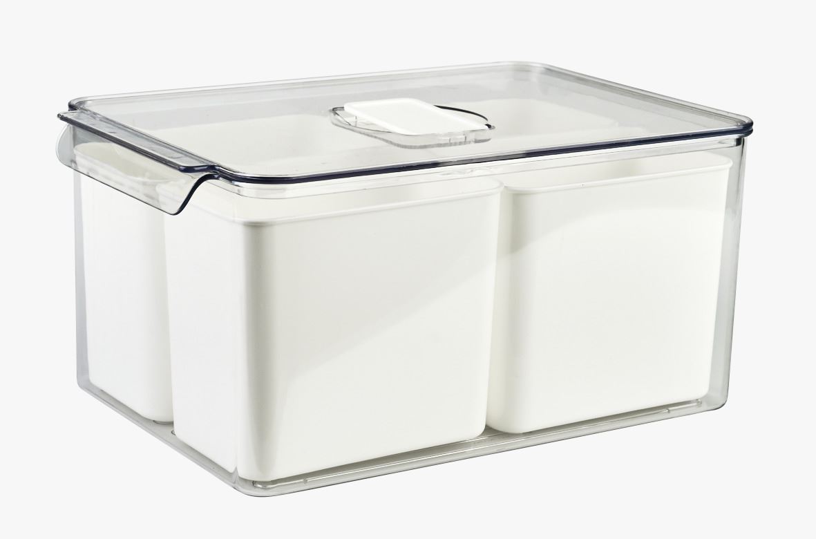 Säilytyslaatikko luonnonvalkoinen - 4