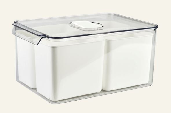 Säilytyslaatikko luonnonvalkoinen - 4