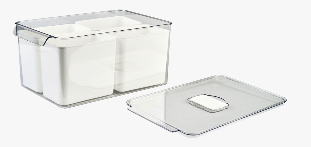 Säilytyslaatikko luonnonvalkoinen - 5