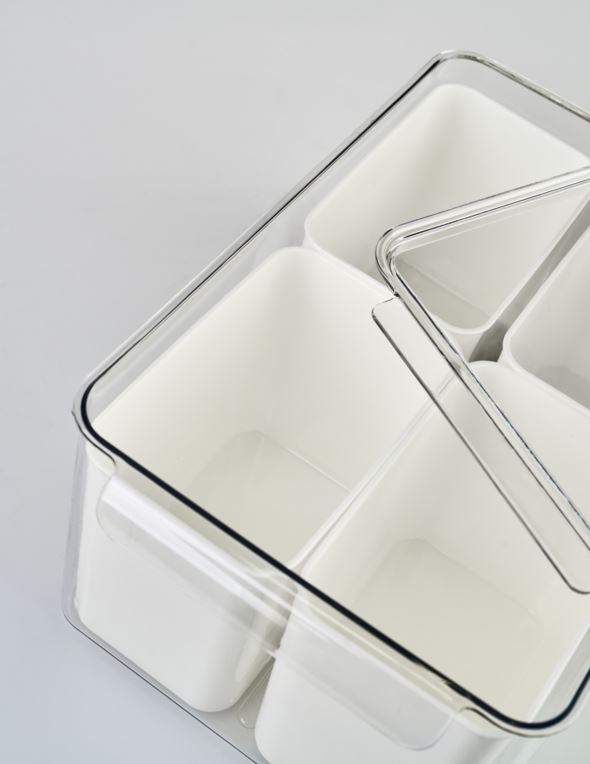 Säilytyslaatikko luonnonvalkoinen - 6