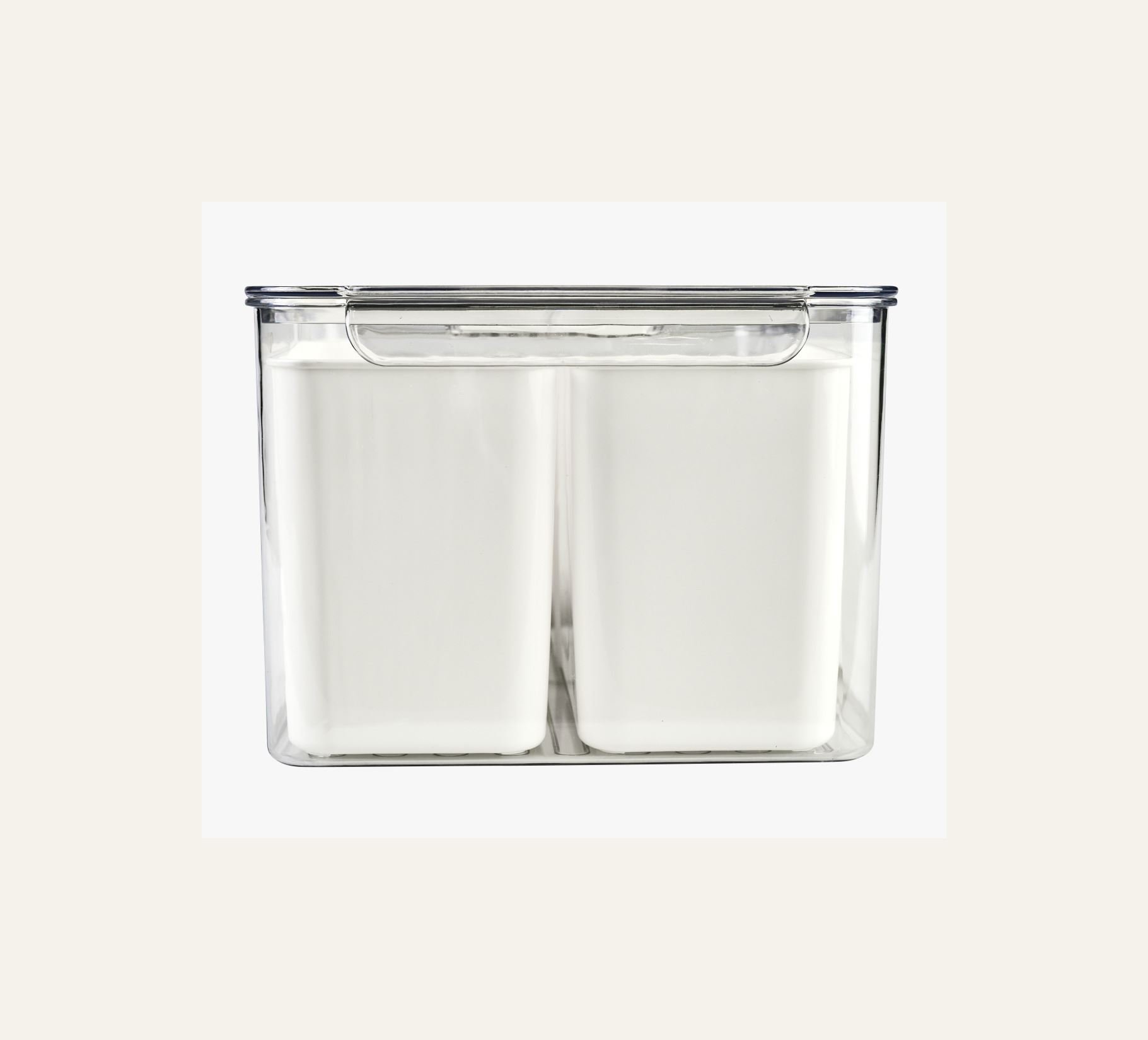 Säilytyslaatikko luonnonvalkoinen - 3