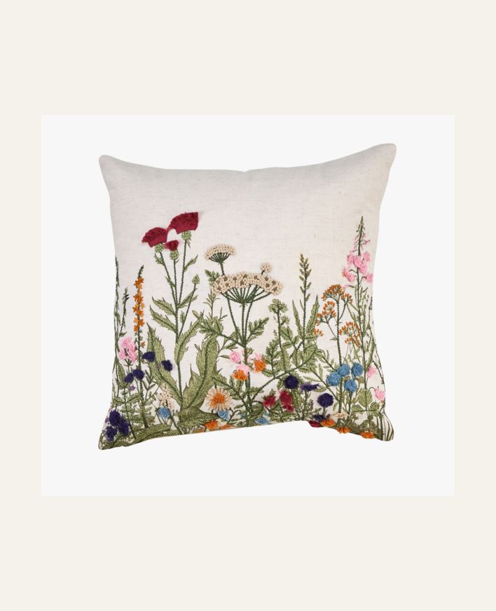 Koristetyyny luonnonvalkoinen - 45x45 cm luonnonvalkoinen - 1