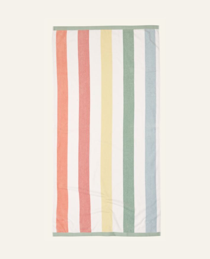 Kylpypyyhe moniväri/roosa - 90x180 cm moniväri/roosa - 1