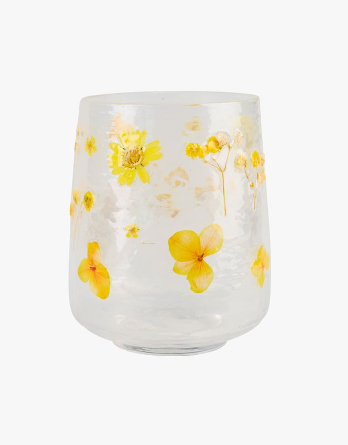 Kynttilälyhty moniväri/keltainen - 10x10x12,5 cm moniväri/keltainen - 1