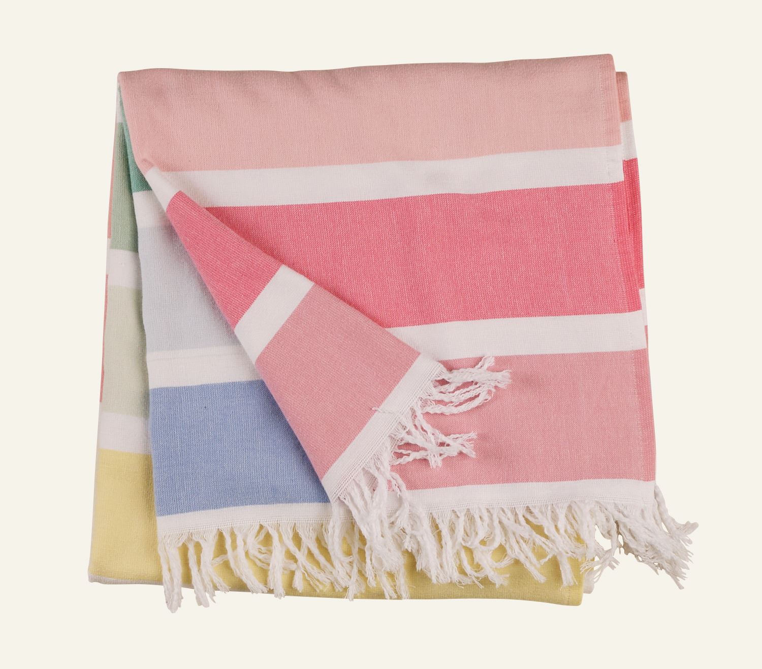 Kylpypyyhe moniväri/vihreä - 75x150 cm moniväri/vihreä - 1