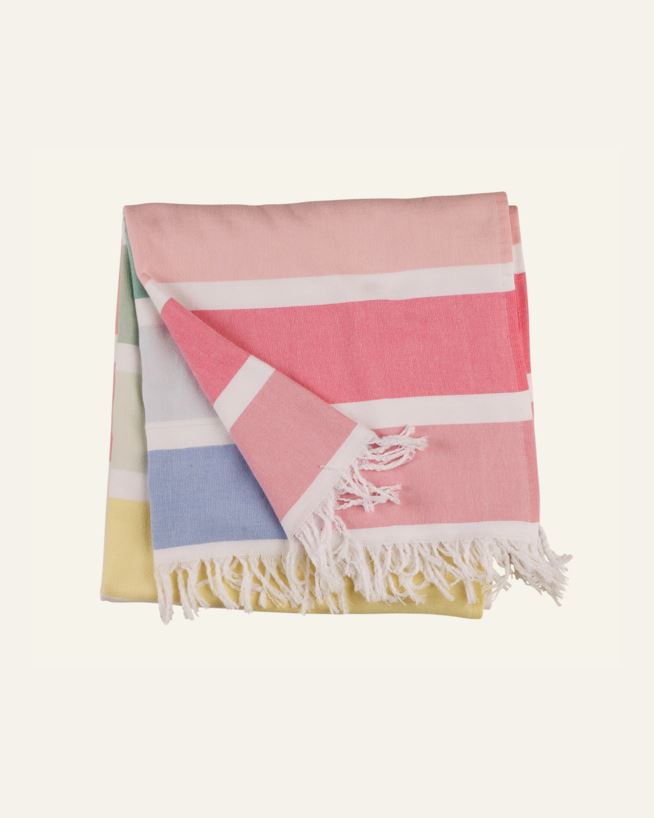 Kylpypyyhe moniväri/vihreä - 75x150 cm moniväri/vihreä - 1