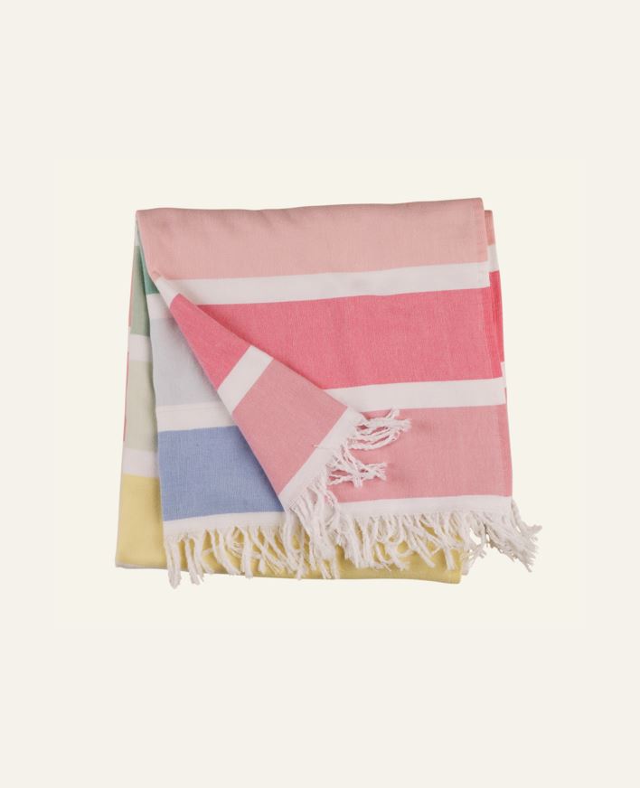 Kylpypyyhe moniväri/vihreä - 75x150 cm moniväri/vihreä - 1