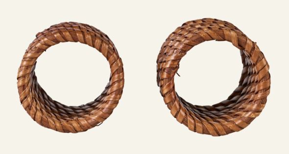 Servettirenkaat, 2 kpl ruskea - 3