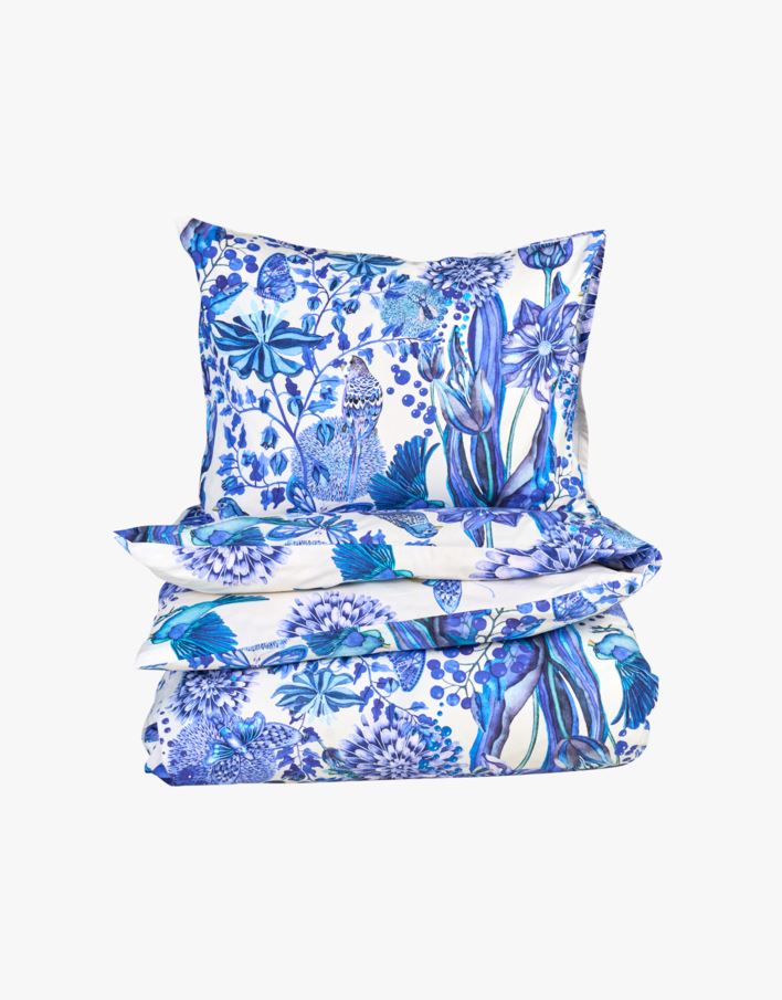 Pussilakanasetti percalea sininen - 150x210 cm sininen - 1