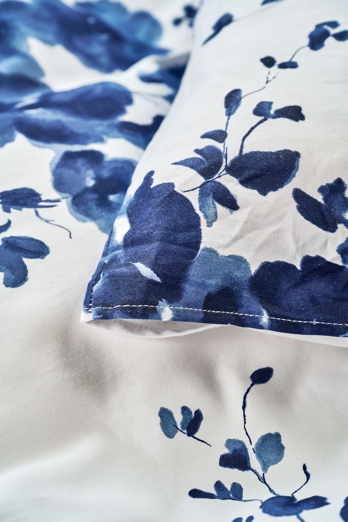 Pussilakanasetti satiinipuuvillaa sininen - 3