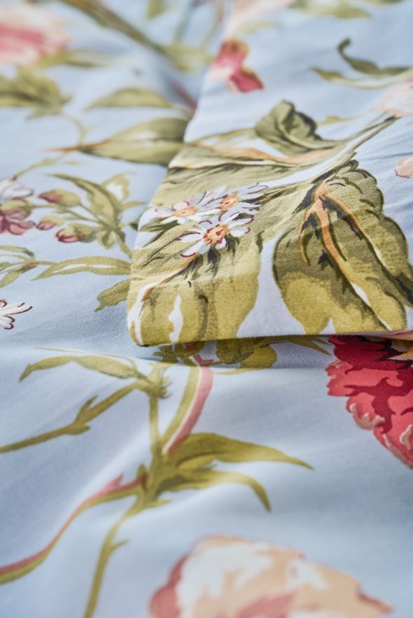 Pussilakanasetti satiinipuuvillaa vaaleansininen - 4