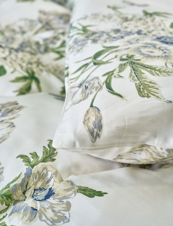 Pussilakanasetti satiinipuuvillaa moniväri/sininen - 3