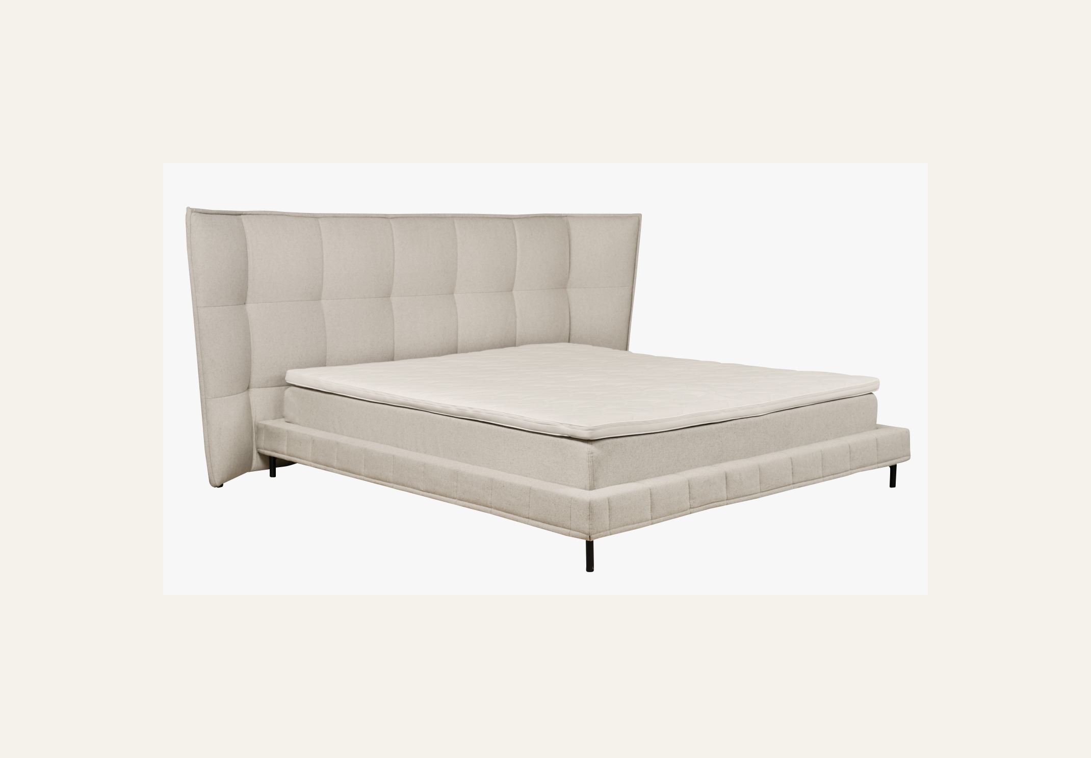 Sänky medium/kiinteä luonnonväri - 6