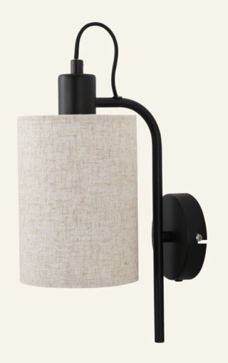 Eason seinälamppu musta