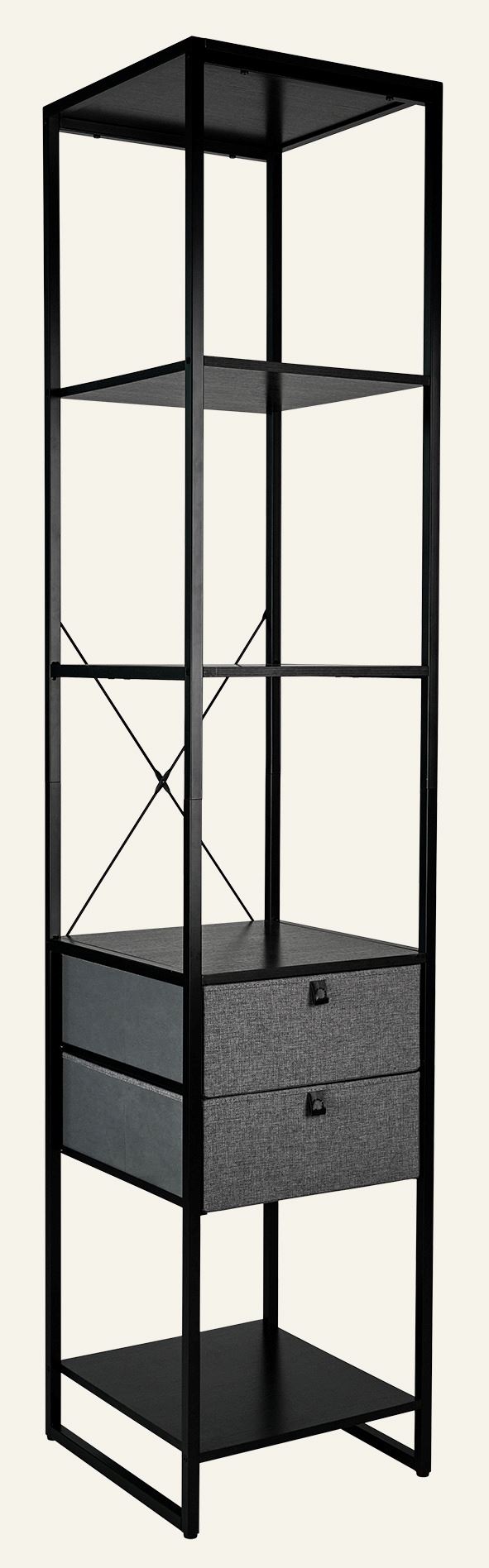 Naulakko musta - 44x46,5x215 cm musta - 1