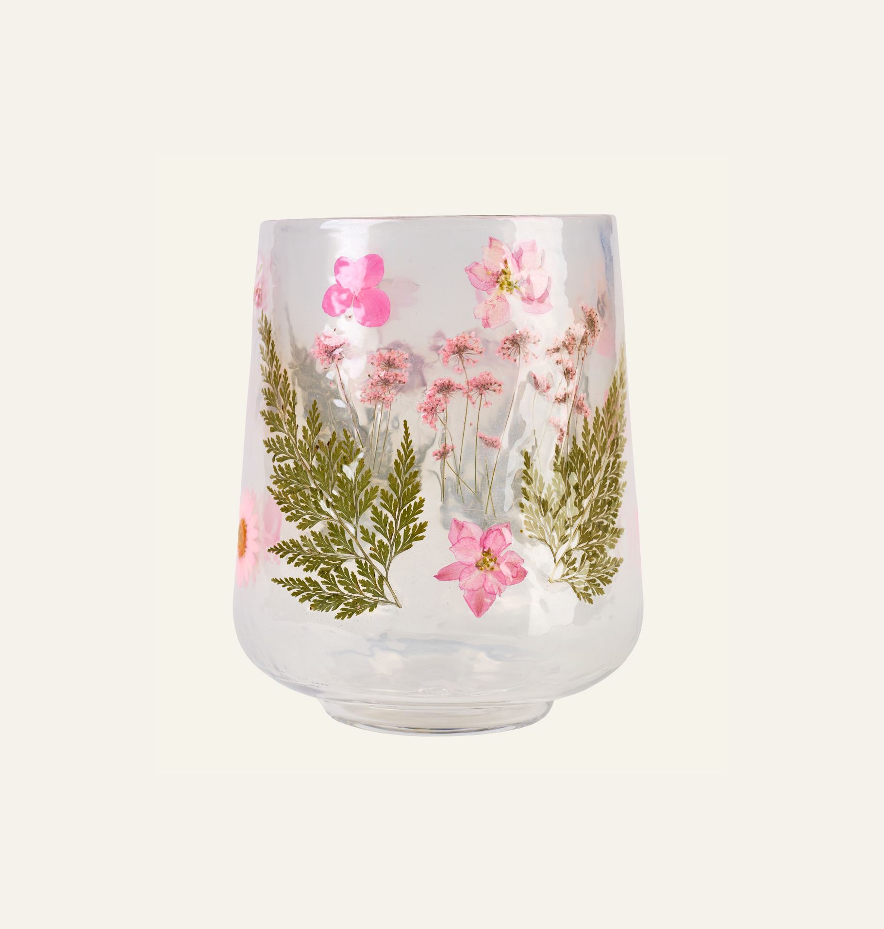 Kynttilälyhty moniväri/roosa - 2