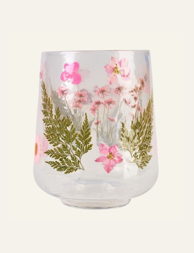 Kynttilälyhty moniväri/roosa - 2