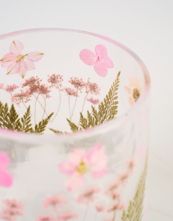 Kynttilälyhty moniväri/roosa - 3