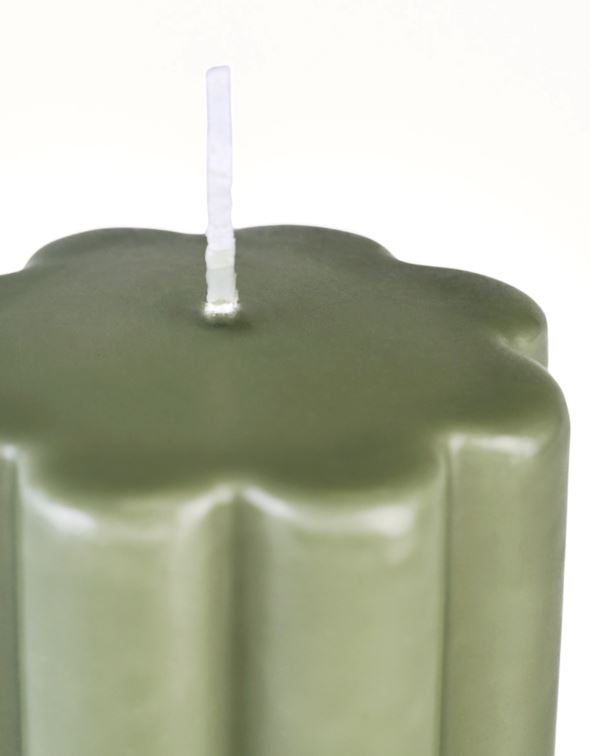 Pöytäkynttilä harmaanvihreä - 2