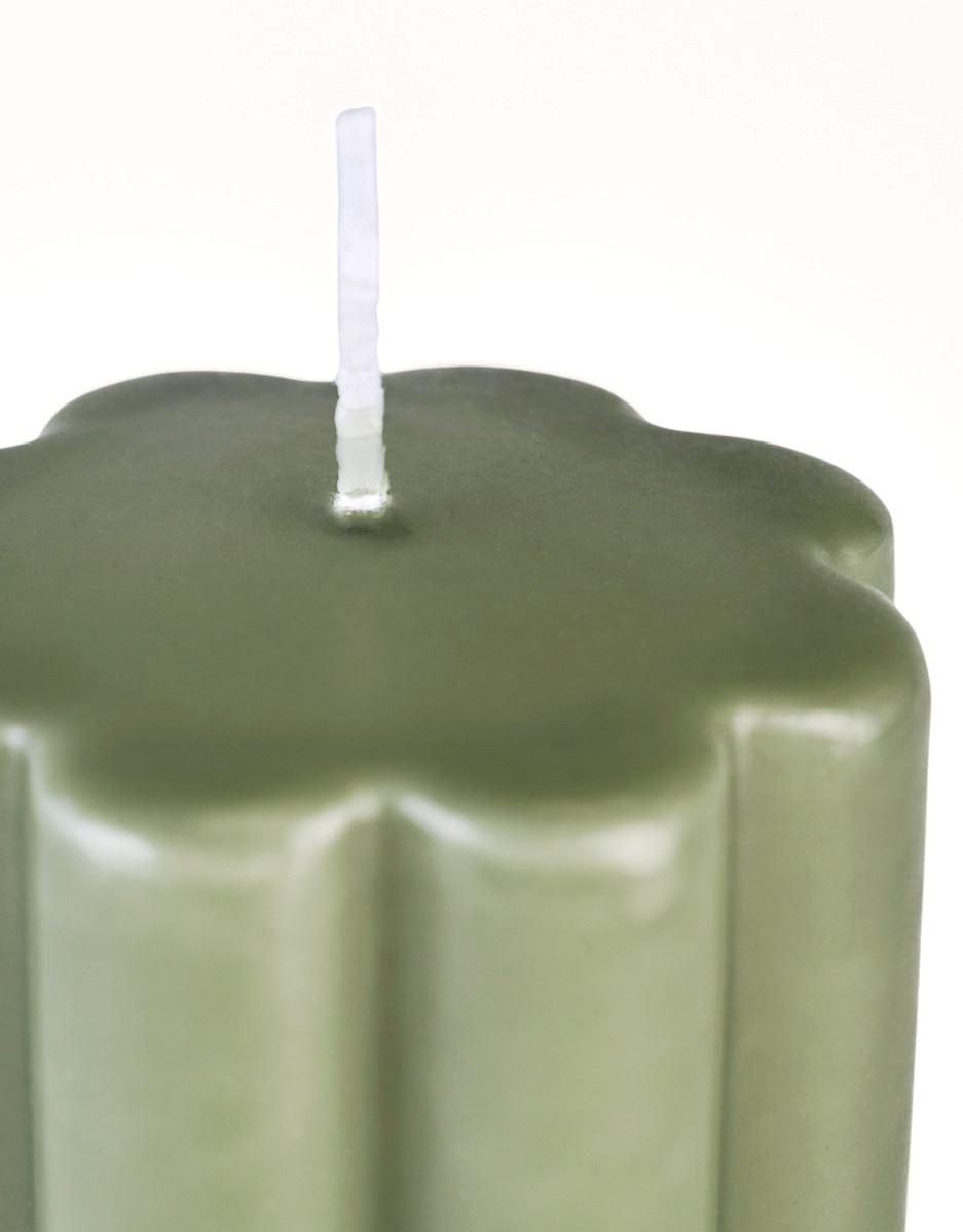 Pöytäkynttilä harmaanvihreä - 2
