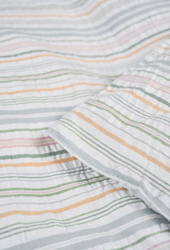 Pussilakanasetti kreppipuuvillaa moniväri - 2