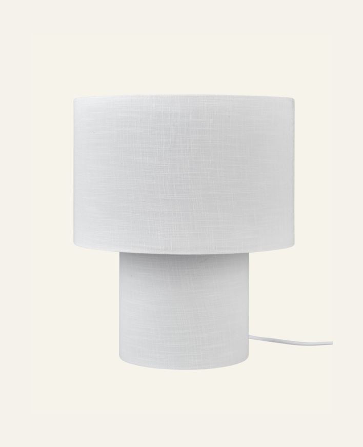 Pöytävalaisin valkoinen - 23x23x31 cm valkoinen - 1