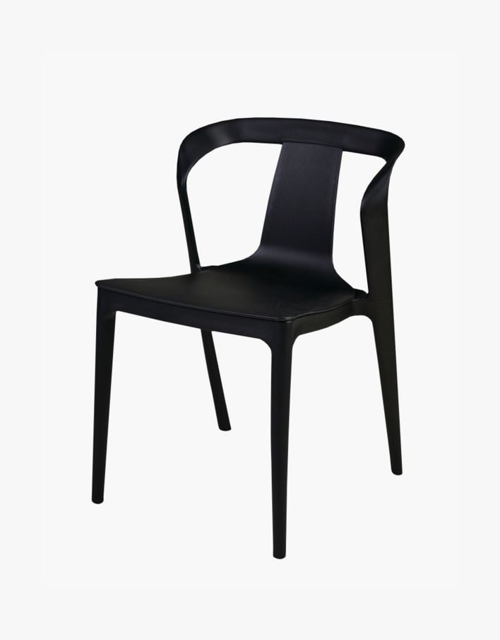 Puutarhatuoli musta - 52,6x49x78 cm musta - 1