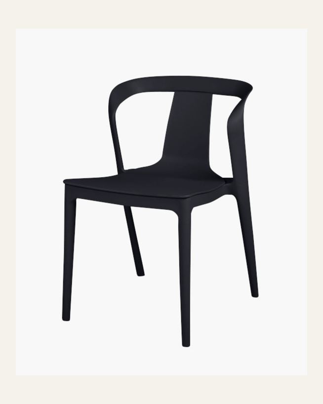 Puutarhatuoli musta - 78 cm musta - 1