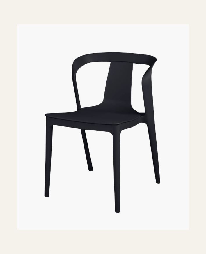 Puutarhatuoli musta - 78 cm musta - 1