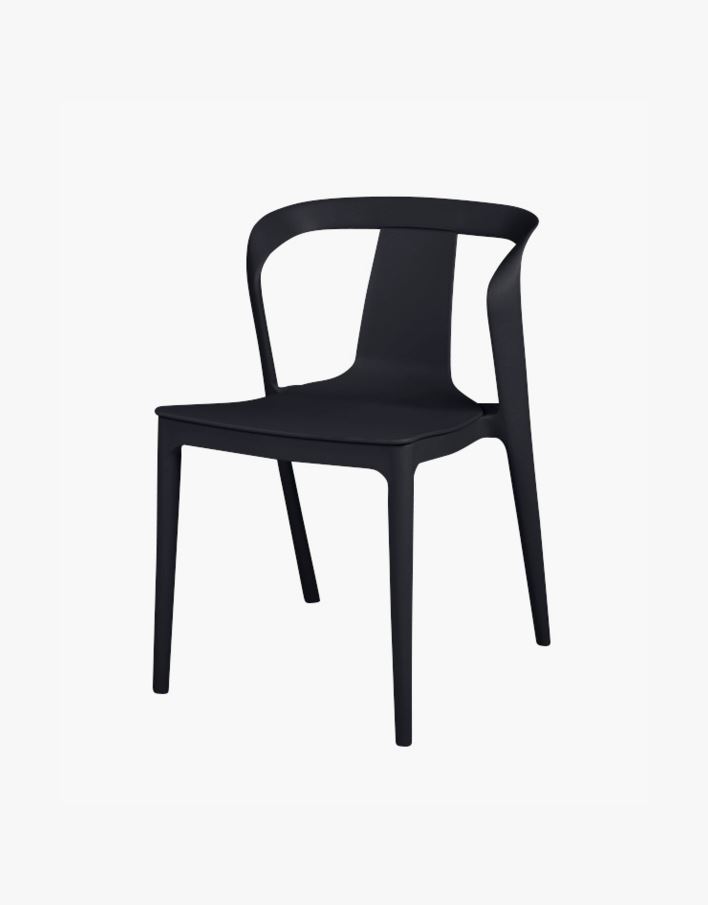 Puutarhatuoli musta - 78 cm musta - 1