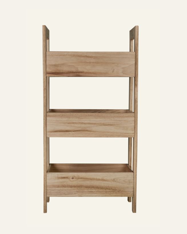 Säilytysteline luonnonväri - 45x25x90 cm luonnonväri - 1