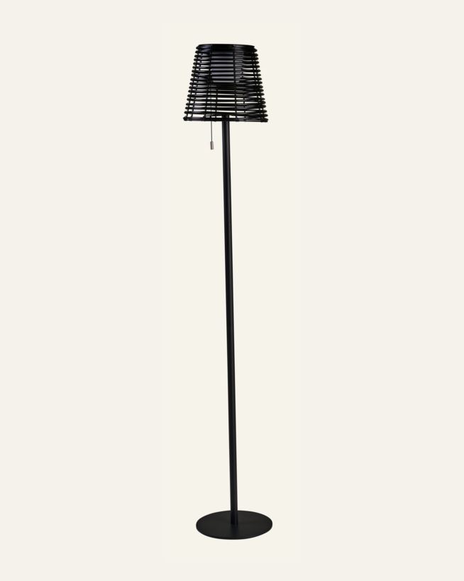 Ladattava lattiavalaisin musta - 20x20x122 cm musta - 1