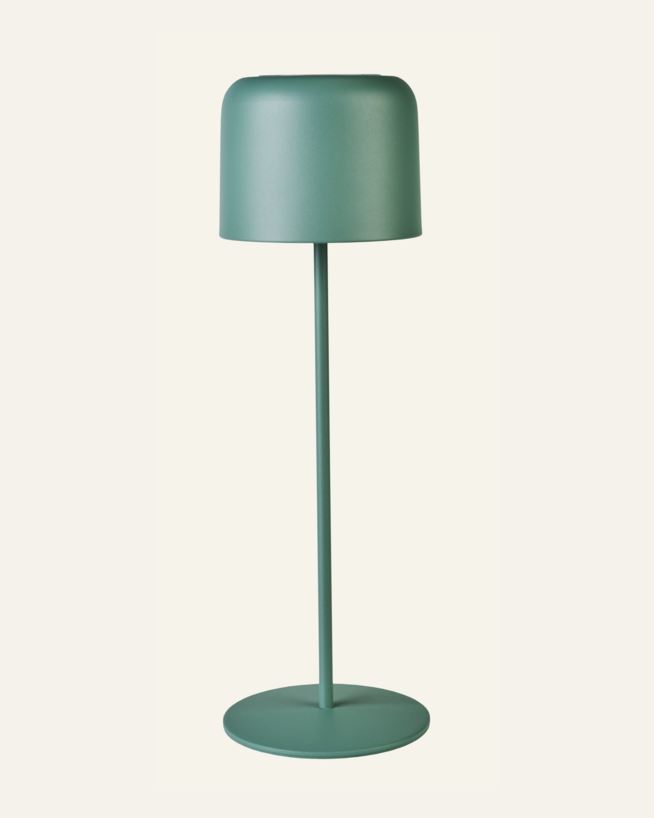 Ladattava pöytävalaisin harmaanvihreä - 12x12x38 cm harmaanvihreä - 1