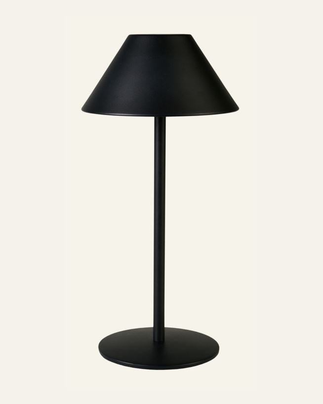 Ladattava pöytävalaisin musta - 15x15x31 cm musta - 1