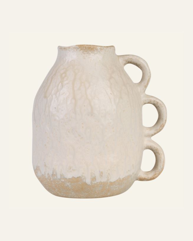 Maljakko vaalean beige - 19,8x16,3x21,5 cm vaalean beige - 1