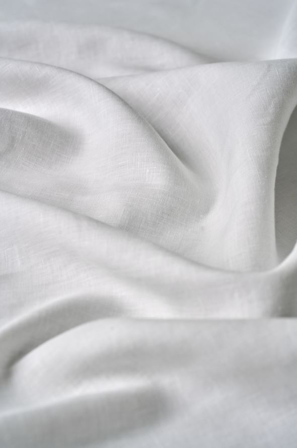 Pimentävä pellavaverho                          valkoinen - 5