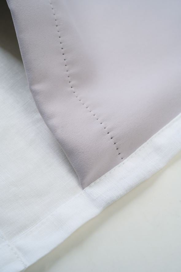 Pimentävä pellavaverho valkoinen - 4