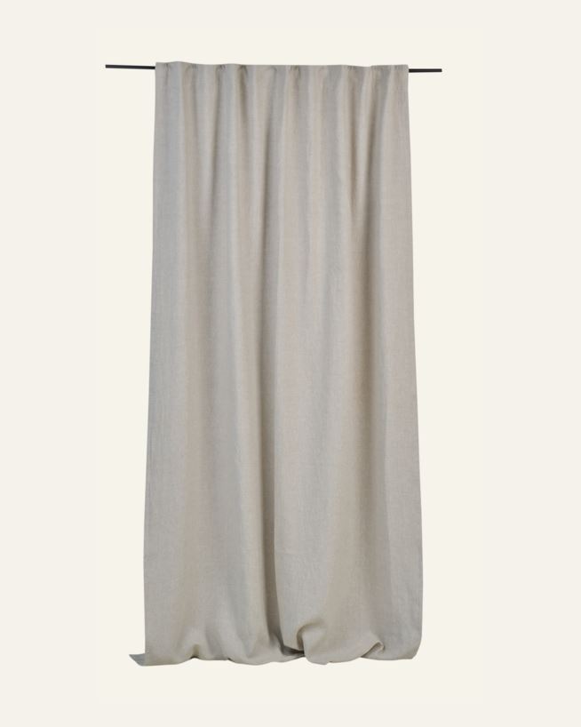 Pimentävä pellavaverho luonnonväri - 135x300 cm luonnonväri - 1