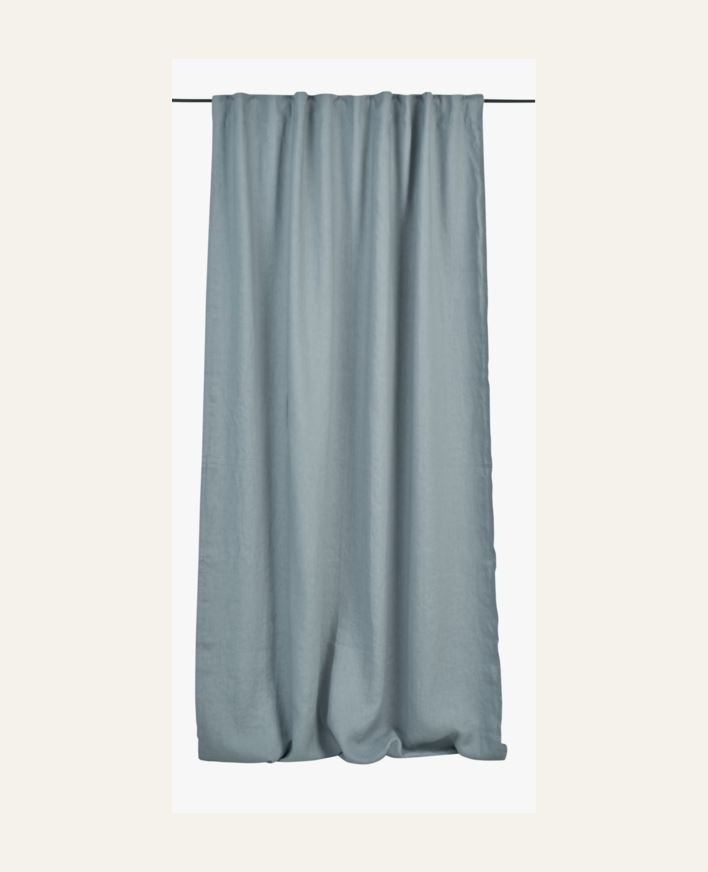 Pimentävä pellavaverho vaaleansininen - 135x300 cm vaaleansininen - 1