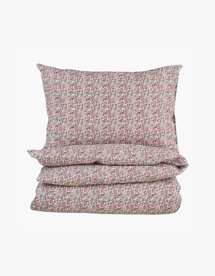 Pussilakanasetti kreppipuuvillaa moniväri/roosa - 150x210 cm moniväri/roosa - 1